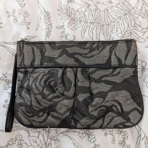 Elegant Black and Gray Clutch Bag